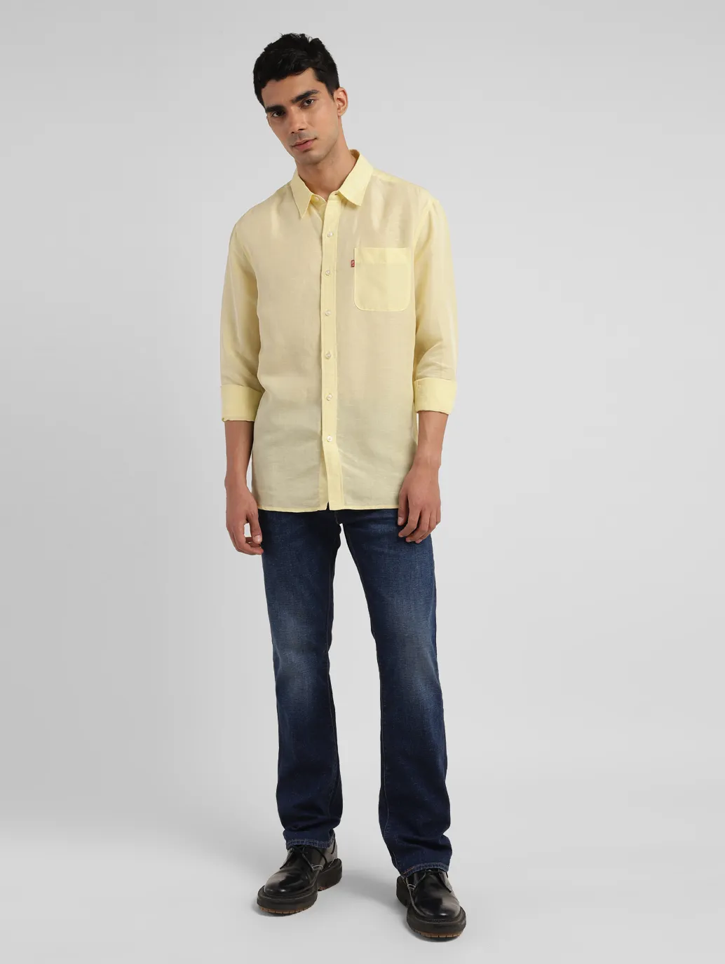Men's Solid Slim Fit Shirt - Image 6