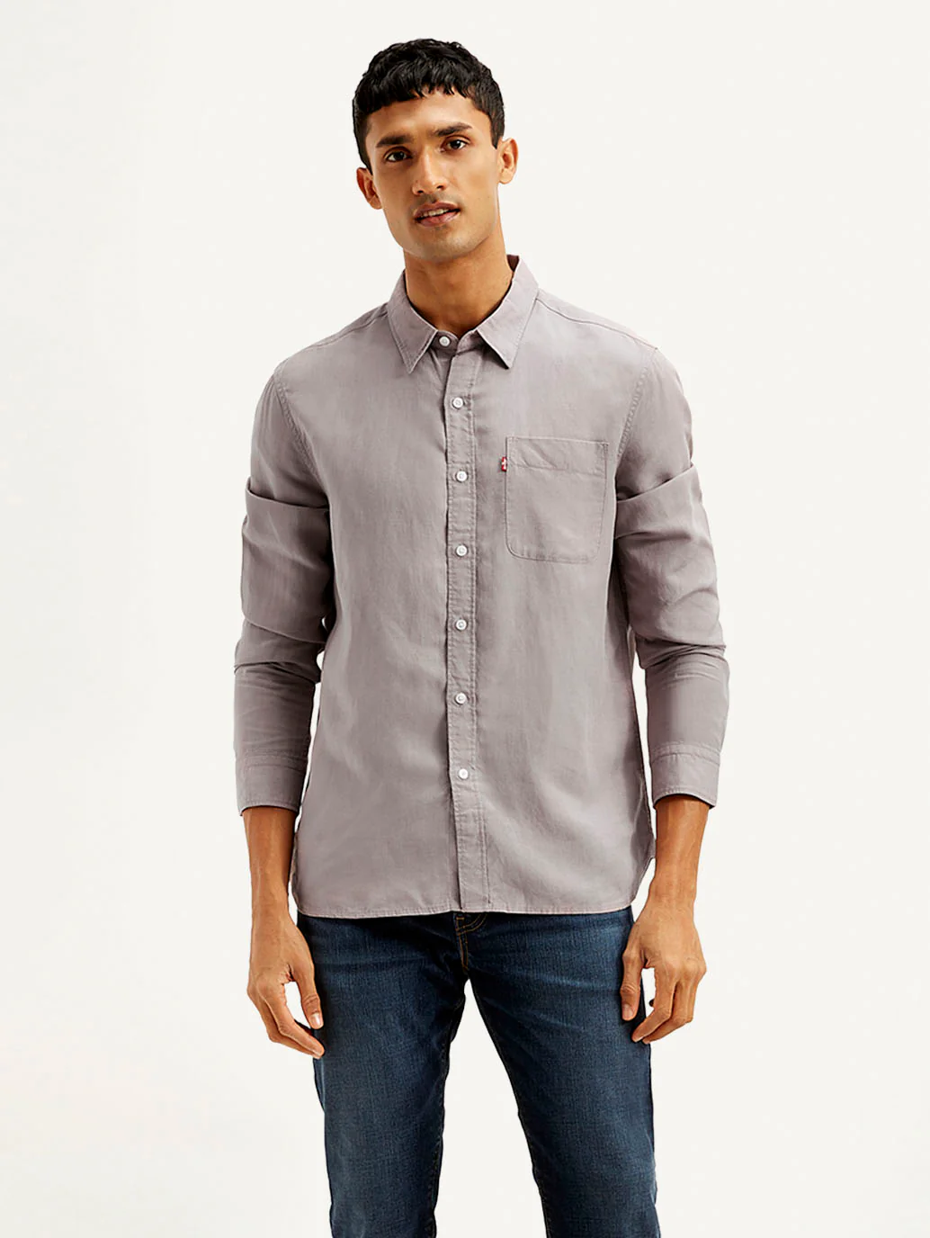 Men's Solid Slim Fit Linen Shirt - Image 2