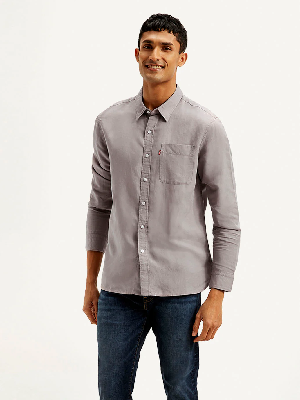 Men's Solid Slim Fit Linen Shirt - Image 5
