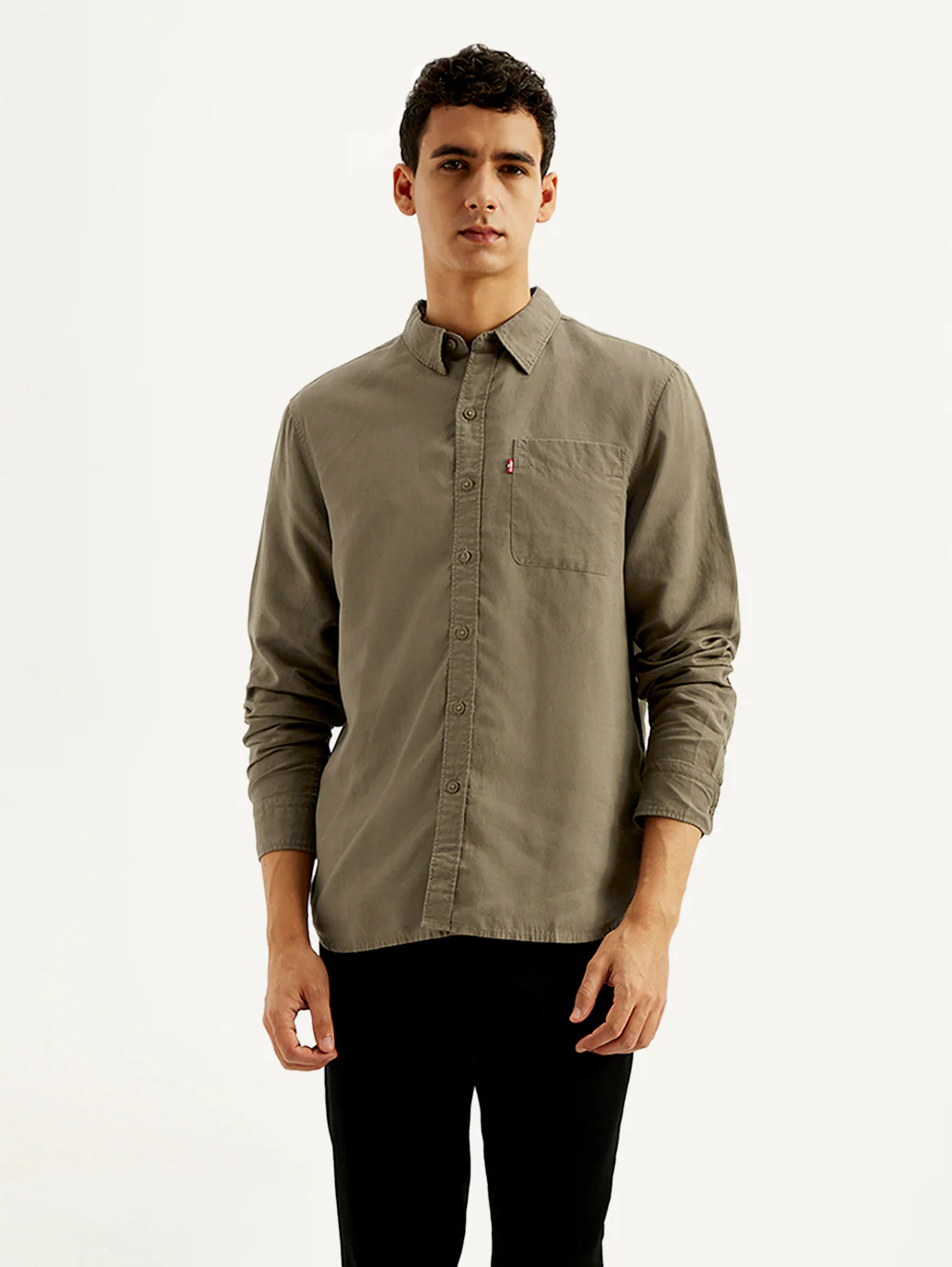 Men's Solid Slim Fit Linen Shirt
