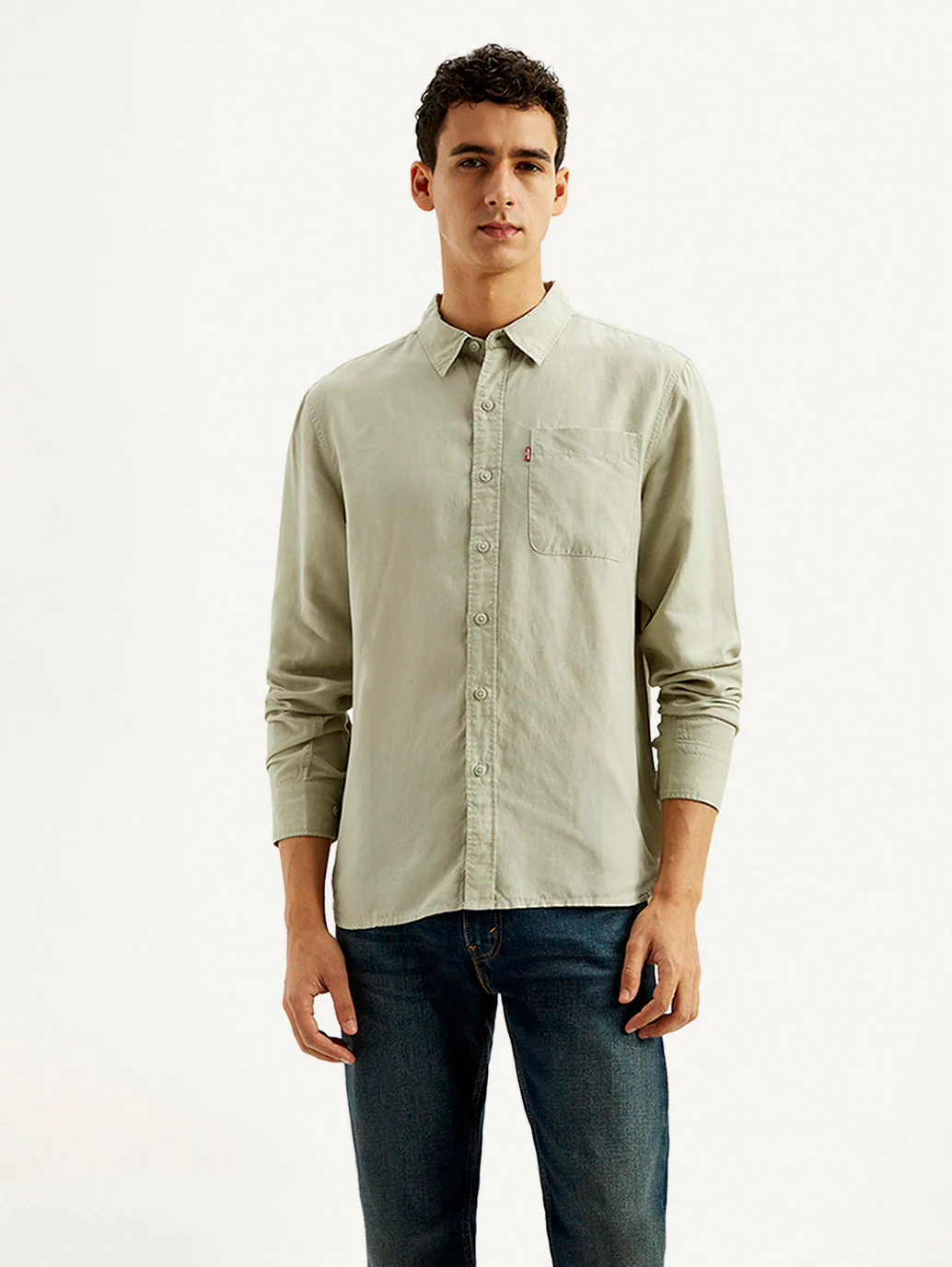 Men's Solid Slim Fit Linen Shirt - Image 5