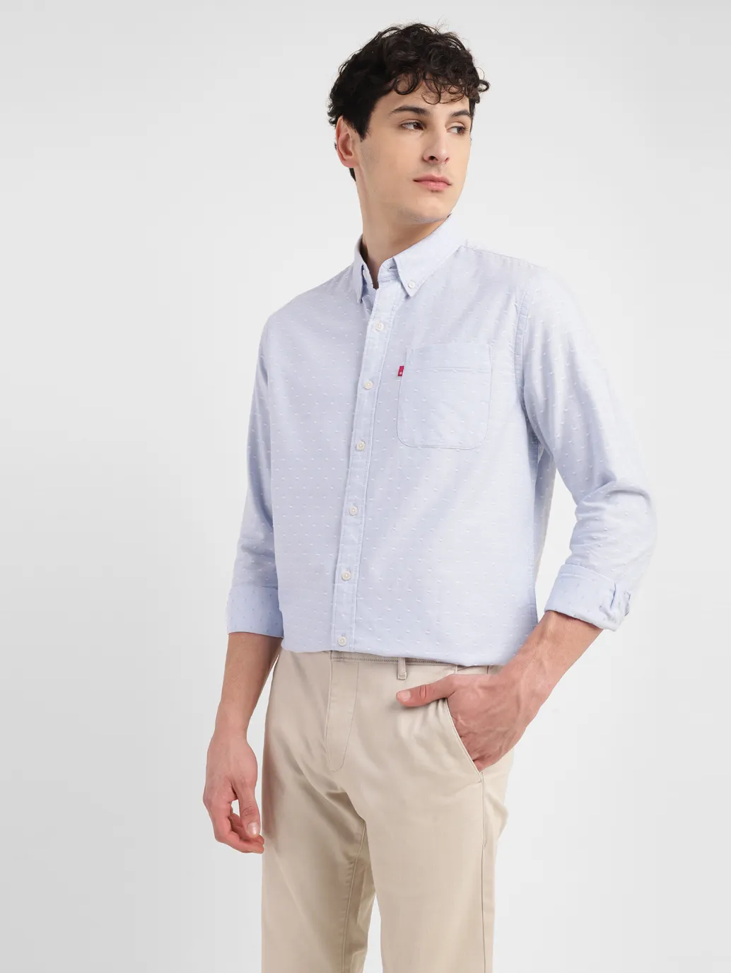 Men's Solid Slim Fit Shirt - Image 7