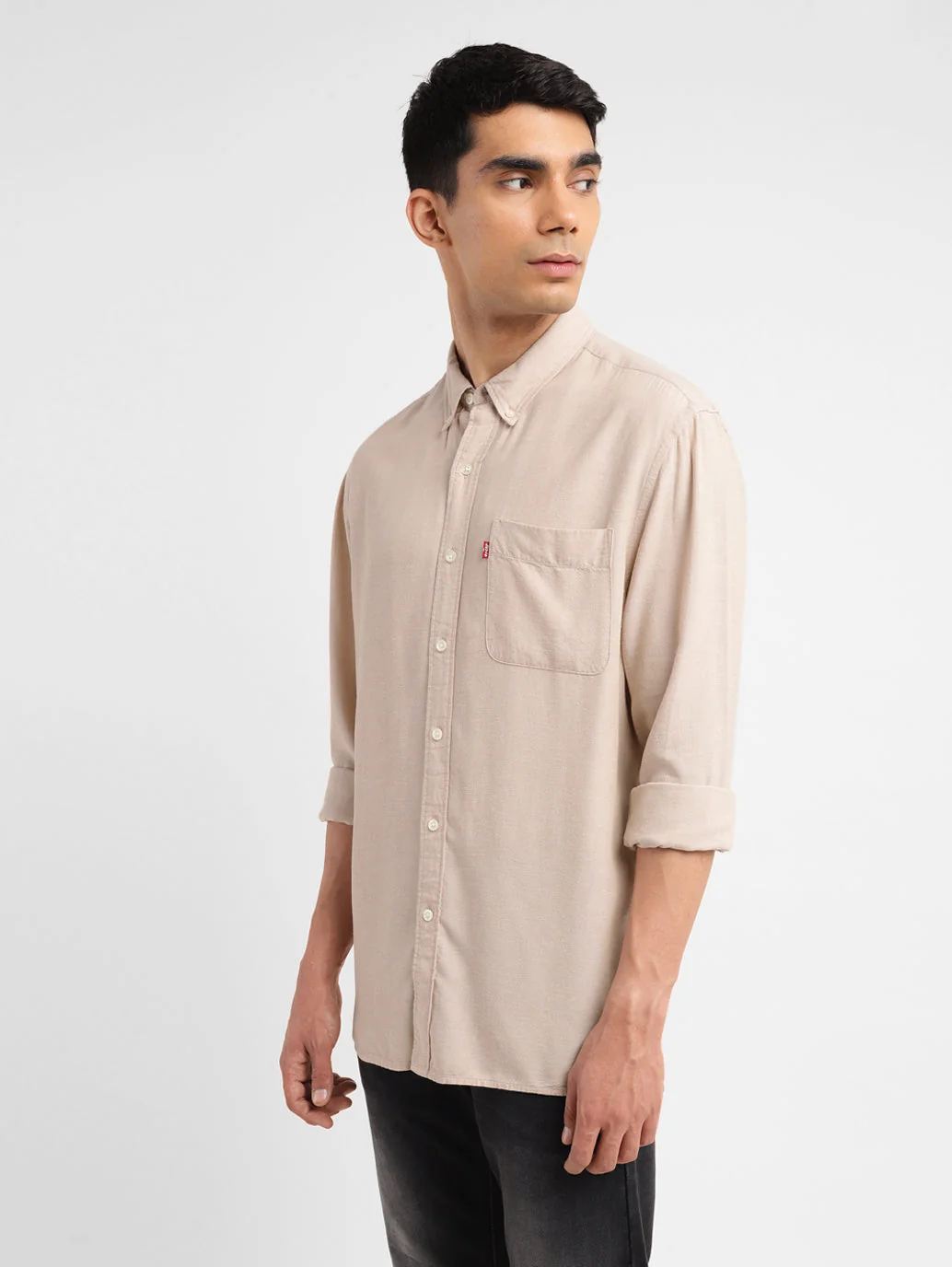Men's Solid Slim Fit Shirt - Image 4