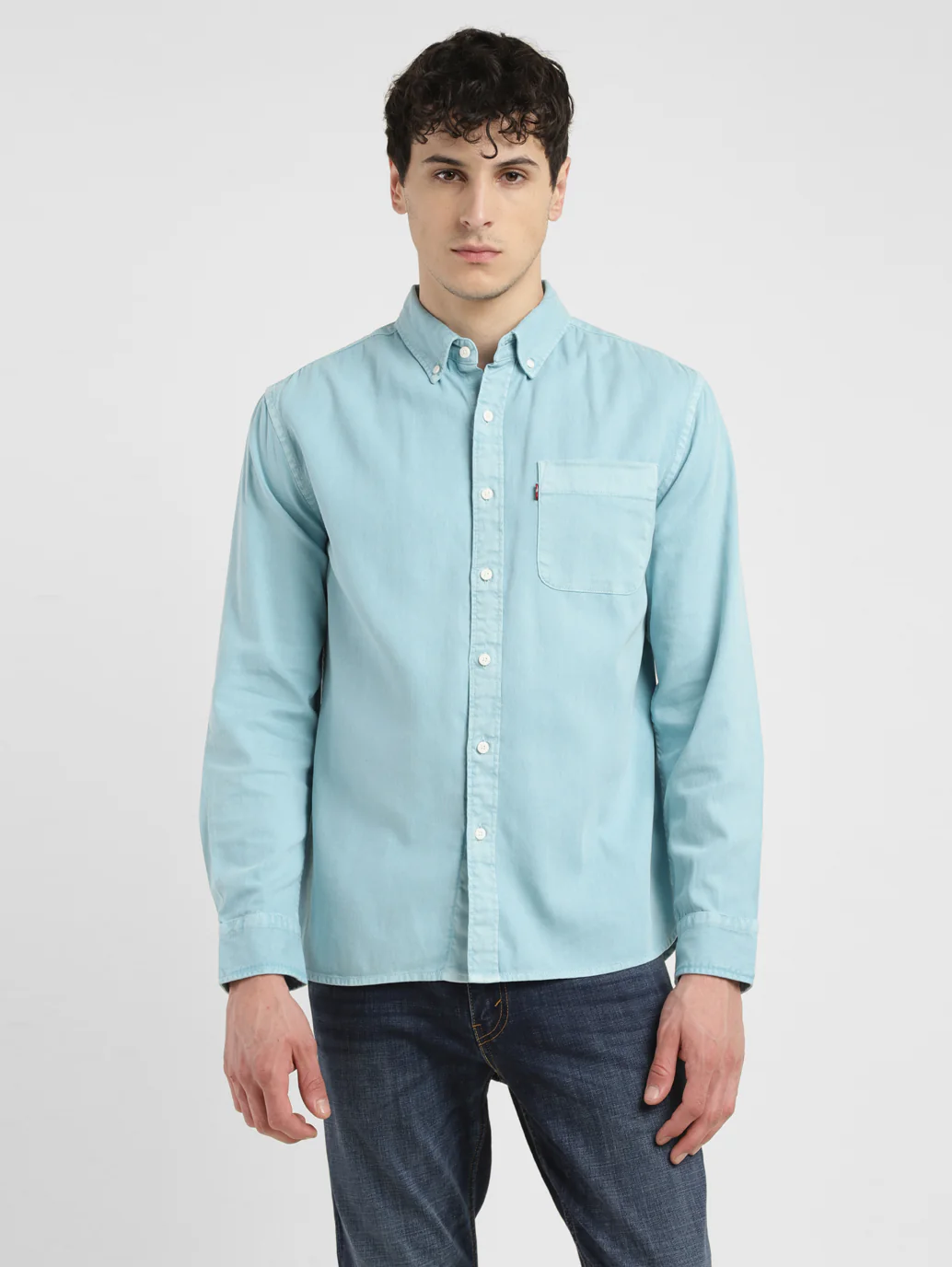 Men's Solid Slim Fit Shirt - Image 2