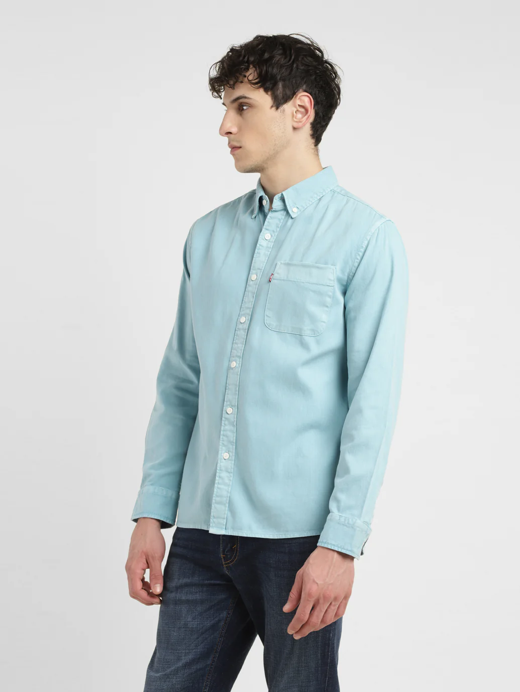 Men's Solid Slim Fit Shirt - Image 5