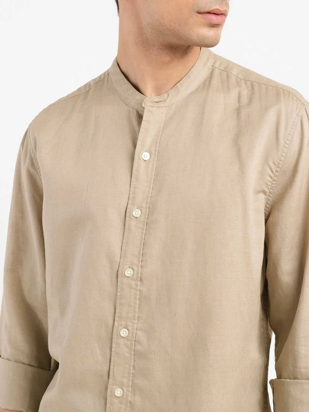 Men's Solid Slim Fit Shirt - Image 4