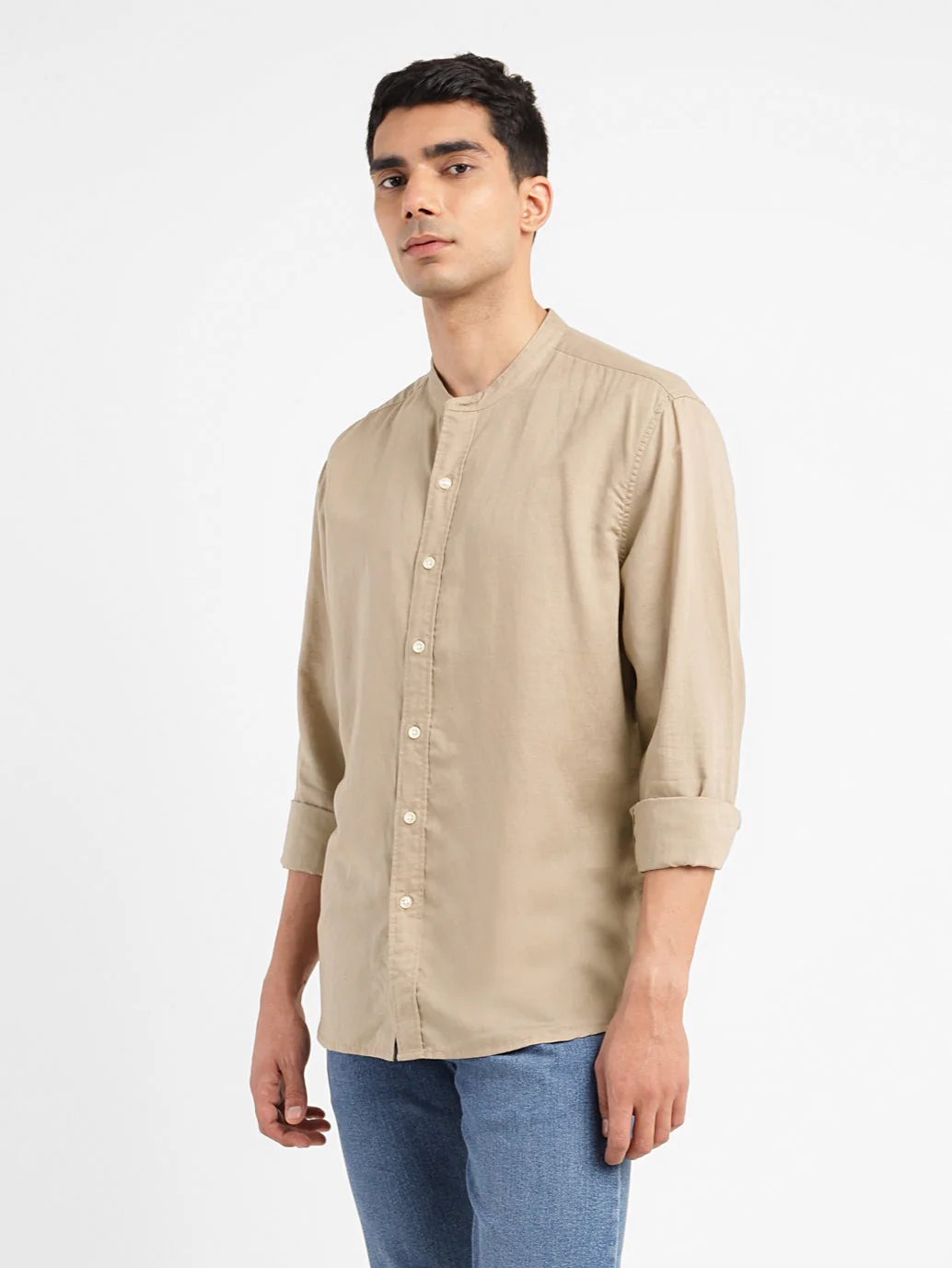 Men's Solid Slim Fit Shirt - Image 5