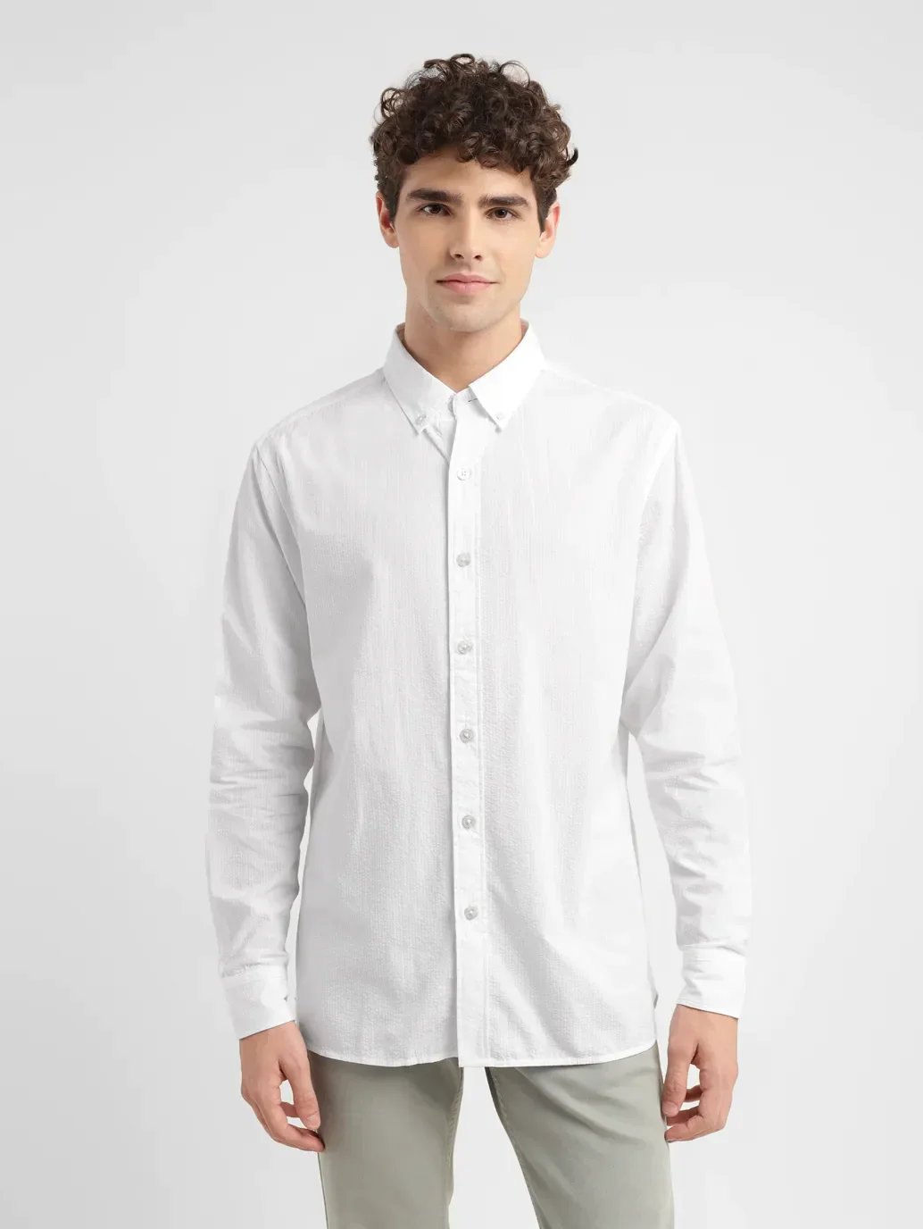 Men's Solid Slim Fit Shirt - Image 2