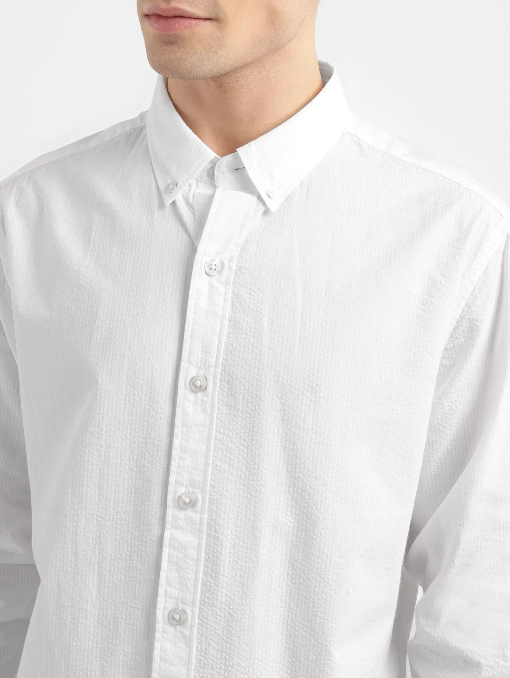 Men's Solid Slim Fit Shirt - Image 5
