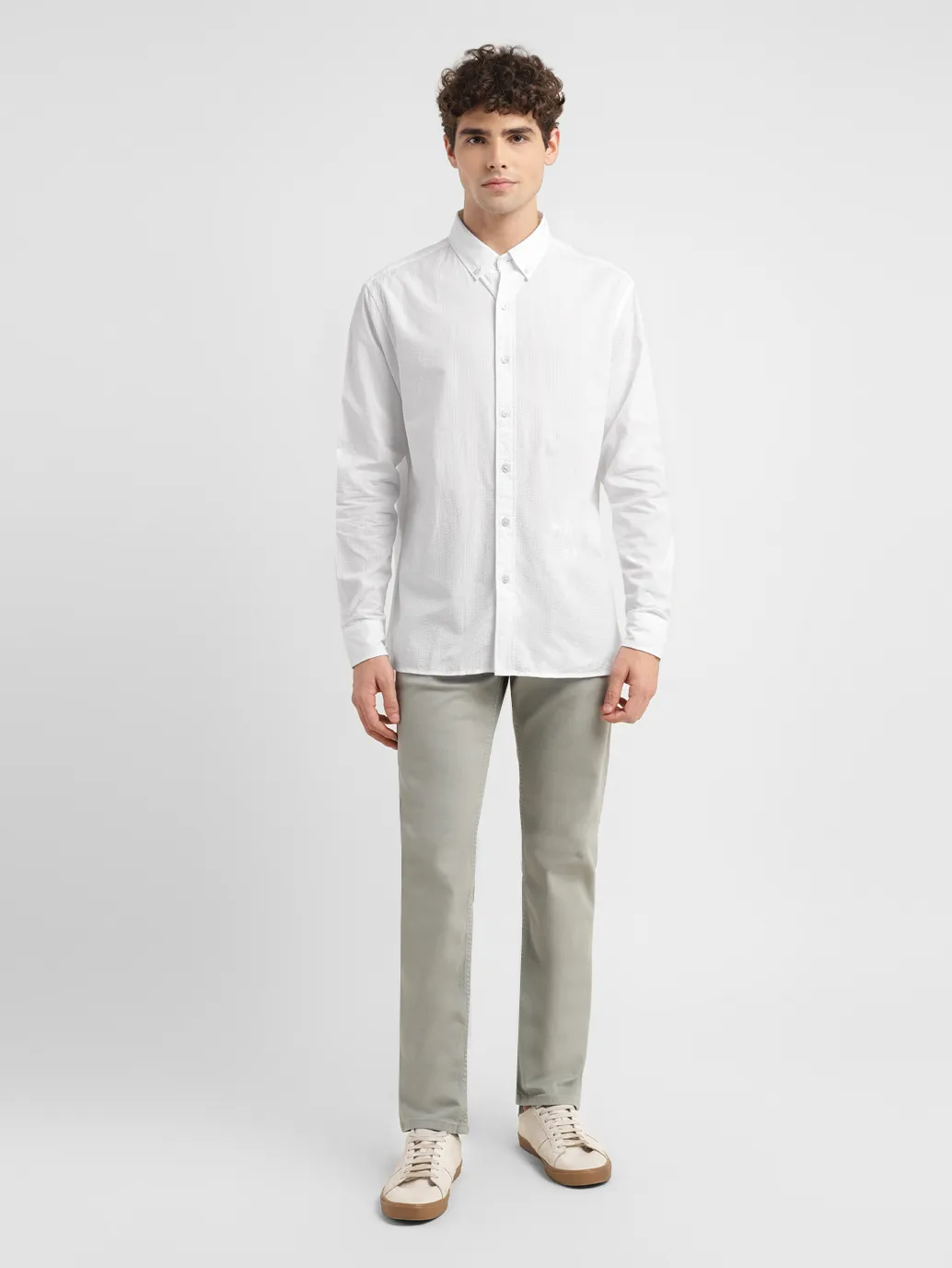 Men's Solid Slim Fit Shirt - Image 6