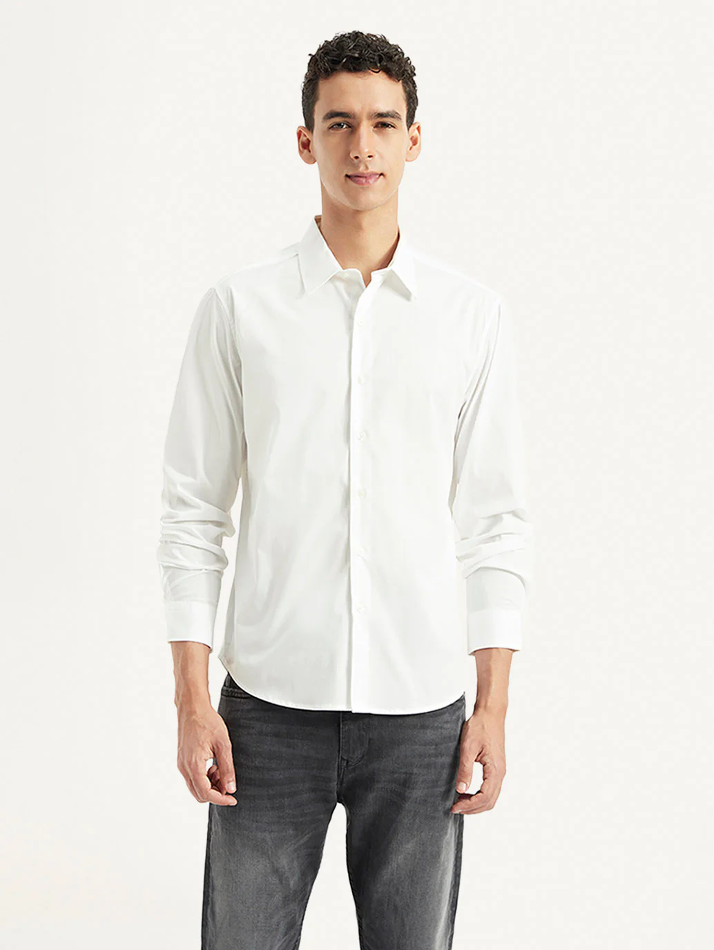 Men's Redloop Solid Slim Fit Shirt - Image 2