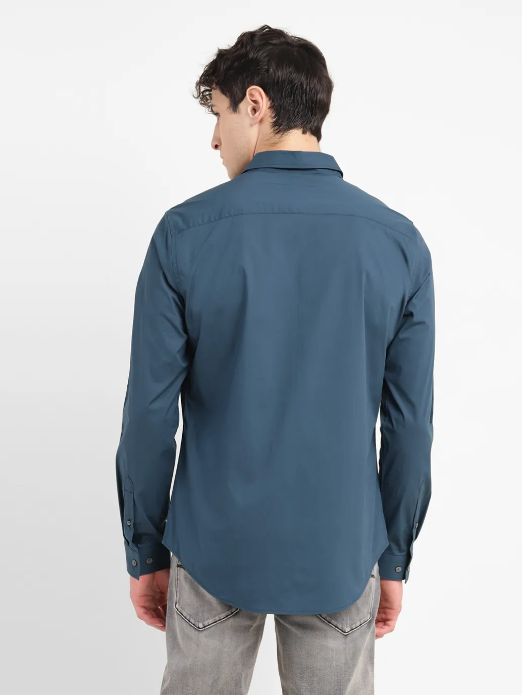 Men's Redloop Solid Slim Fit Shirt - Image 3