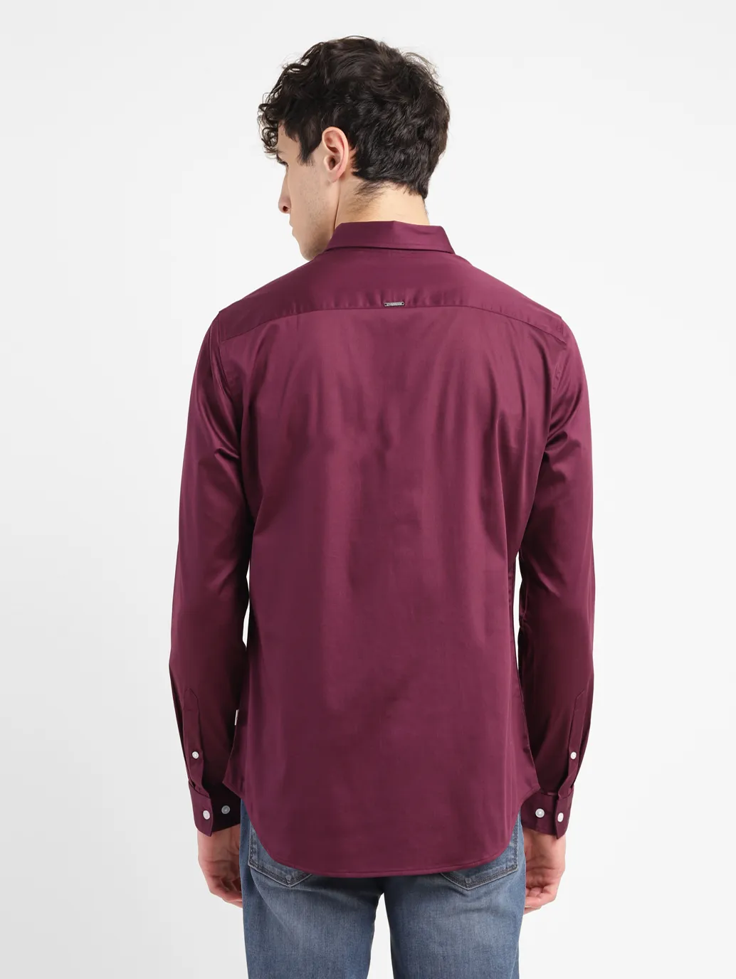 Men's Redloop Solid Slim Fit Shirt - Image 3