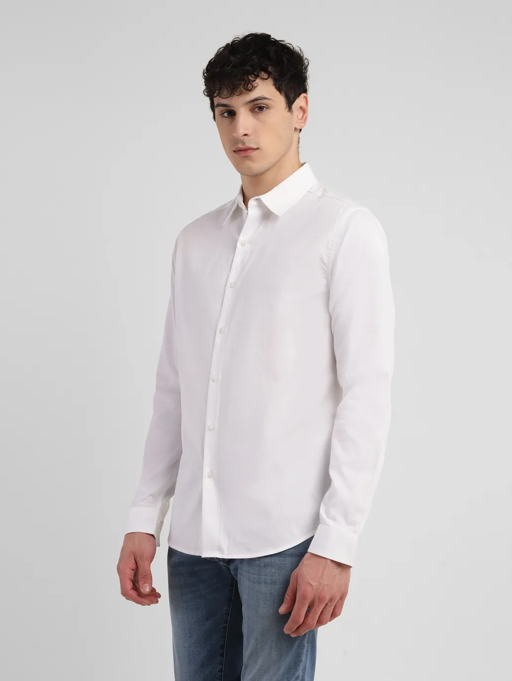 Men's Redloop Solid Slim Fit Shirt - Image 4