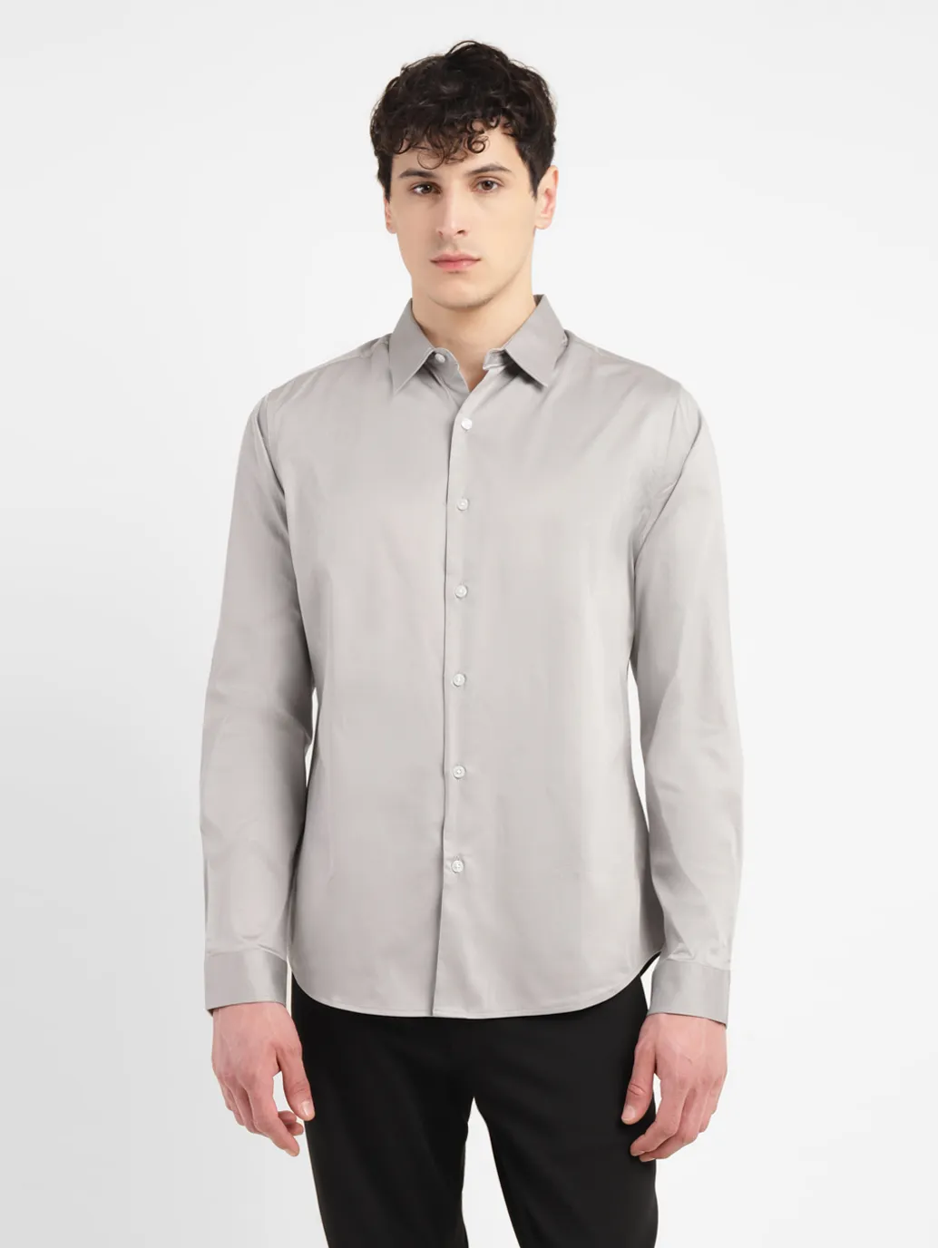 Men's Redloop Solid Slim Fit Shirt - Image 2