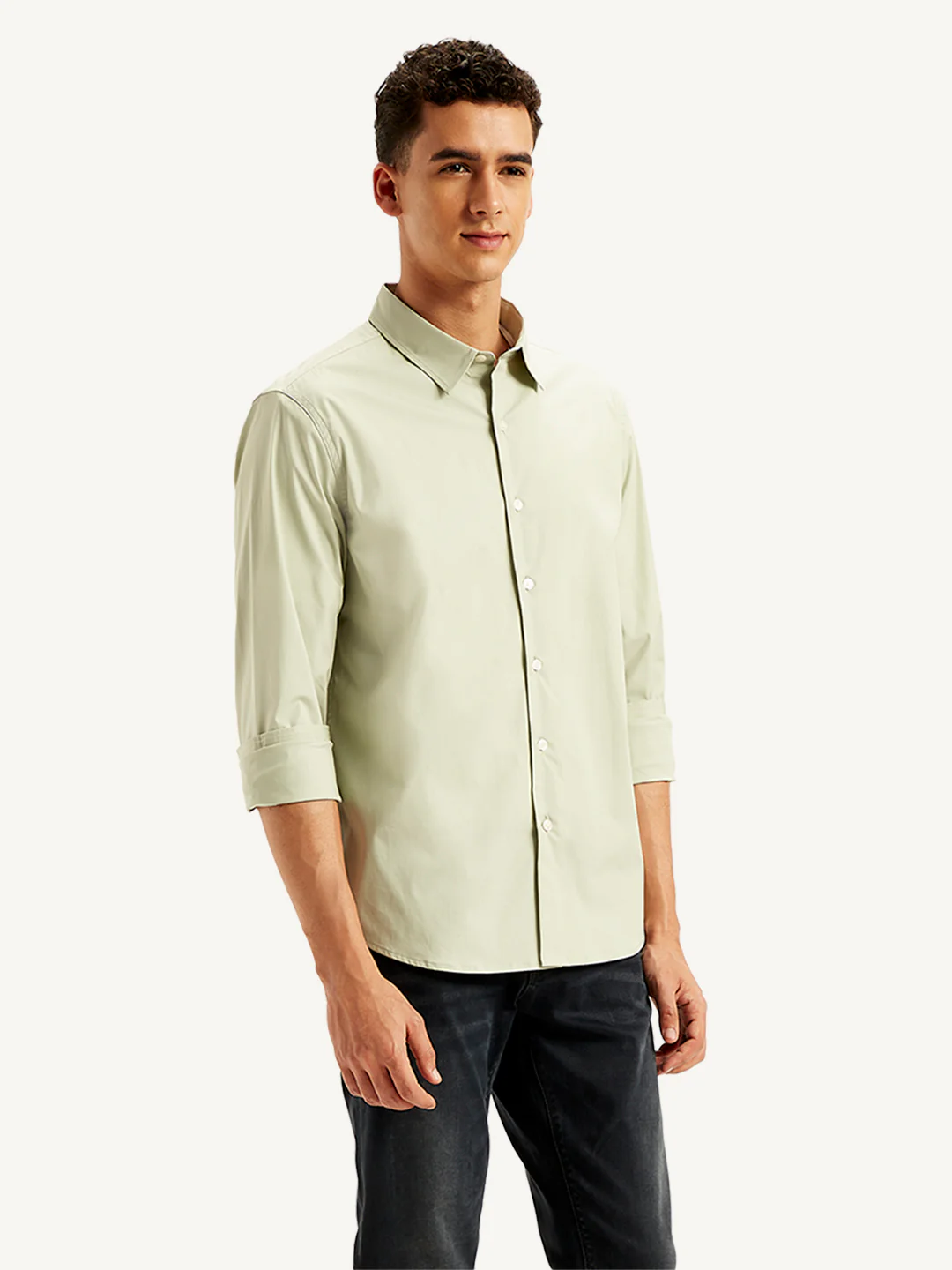 Men's Redloop Solid Slim Fit Shirt - Image 4