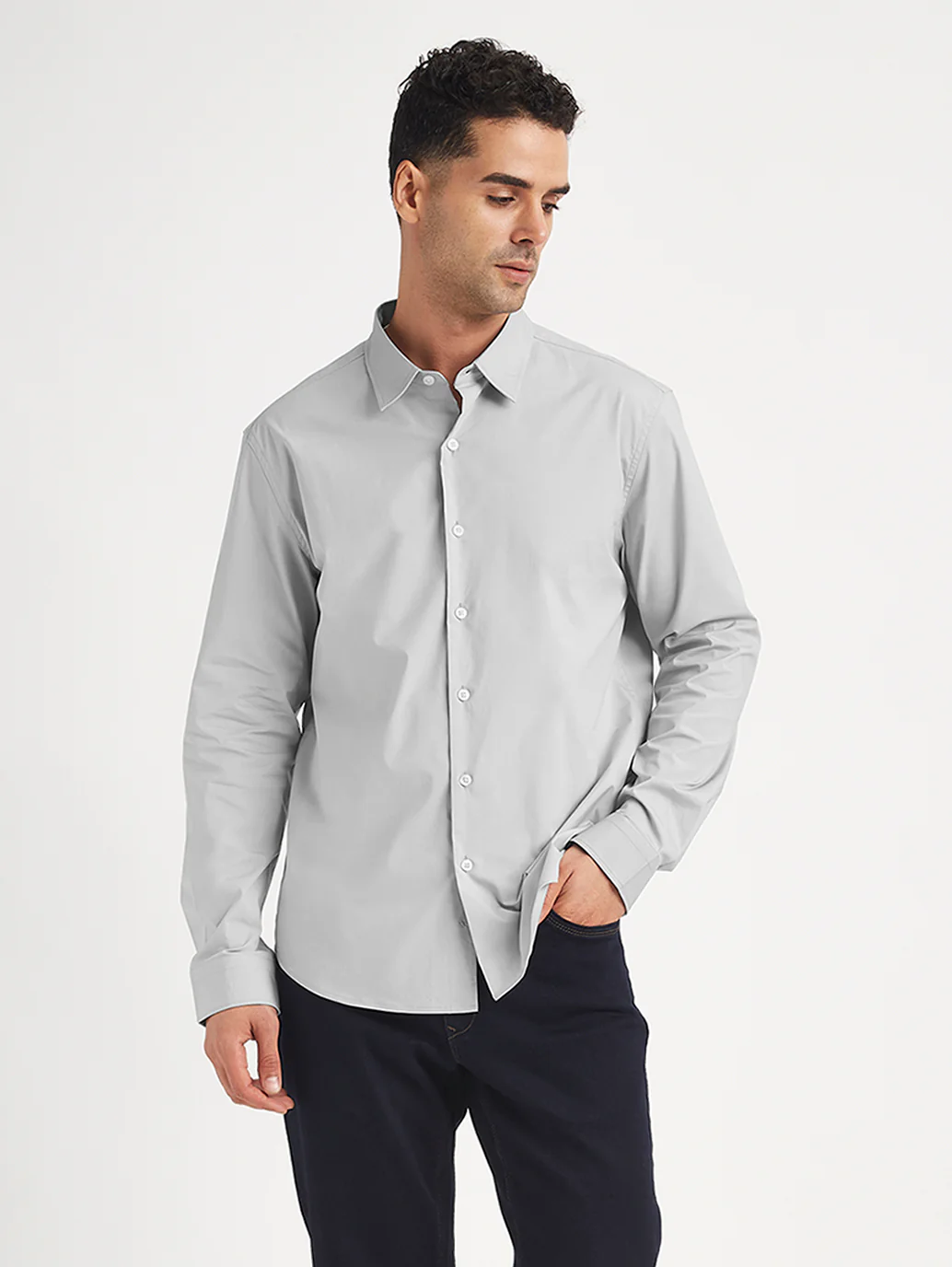 Men's Redloop Solid Slim Fit Shirt - Image 2