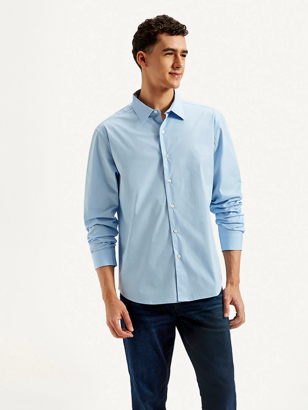 Men's Redloop Solid Slim Fit Shirt - Image 2