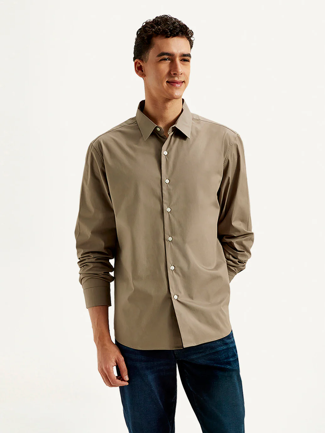 Men's Redloop Solid Slim Fit Shirt - Image 2