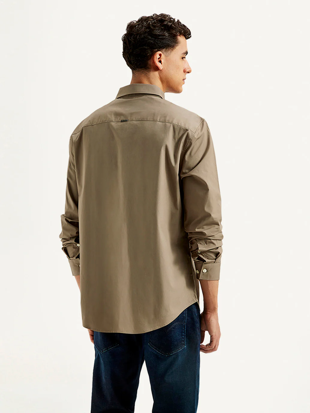 Men's Redloop Solid Slim Fit Shirt - Image 3