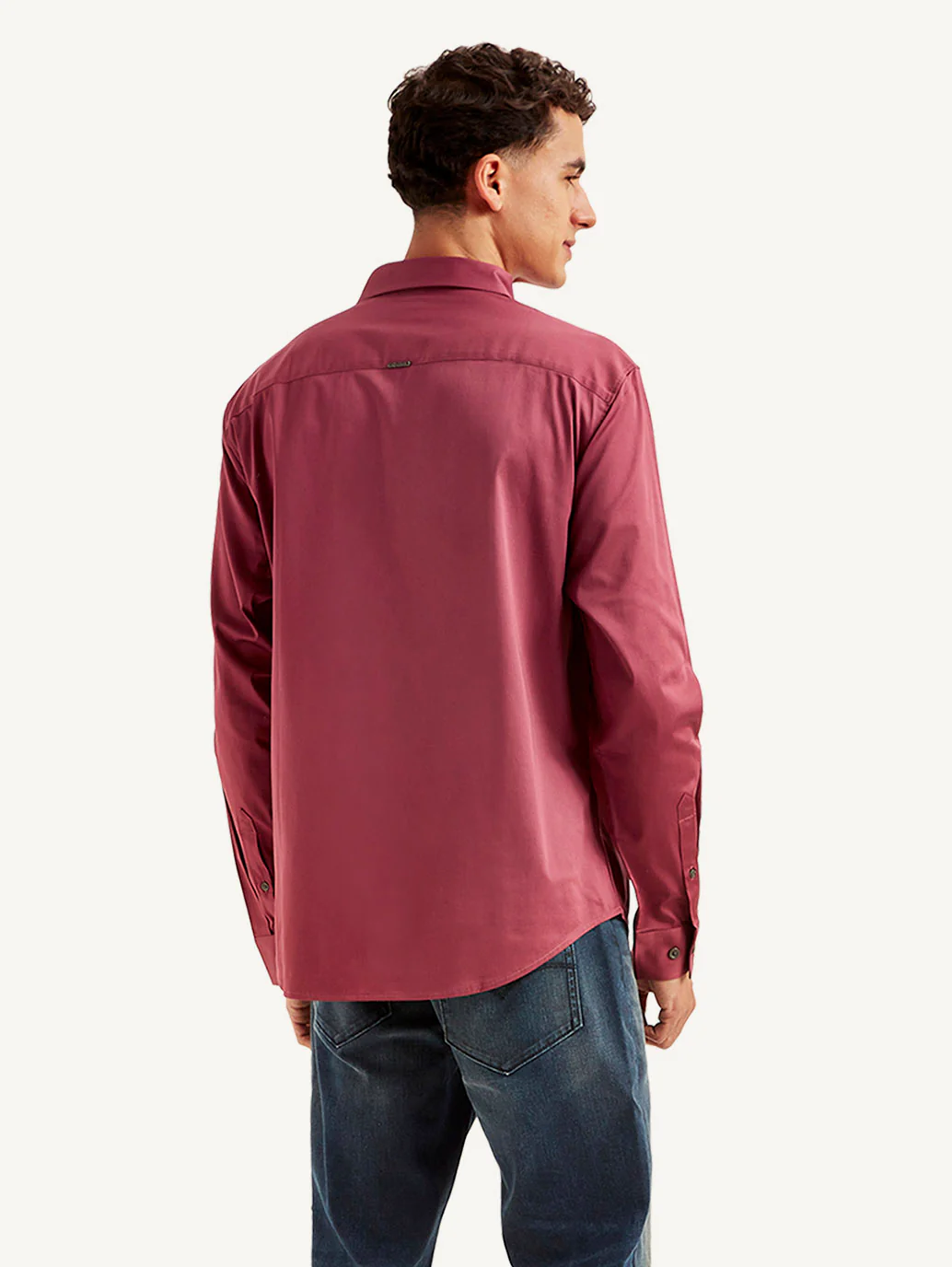 Men's Redloop Solid Slim Fit Shirt - Image 3