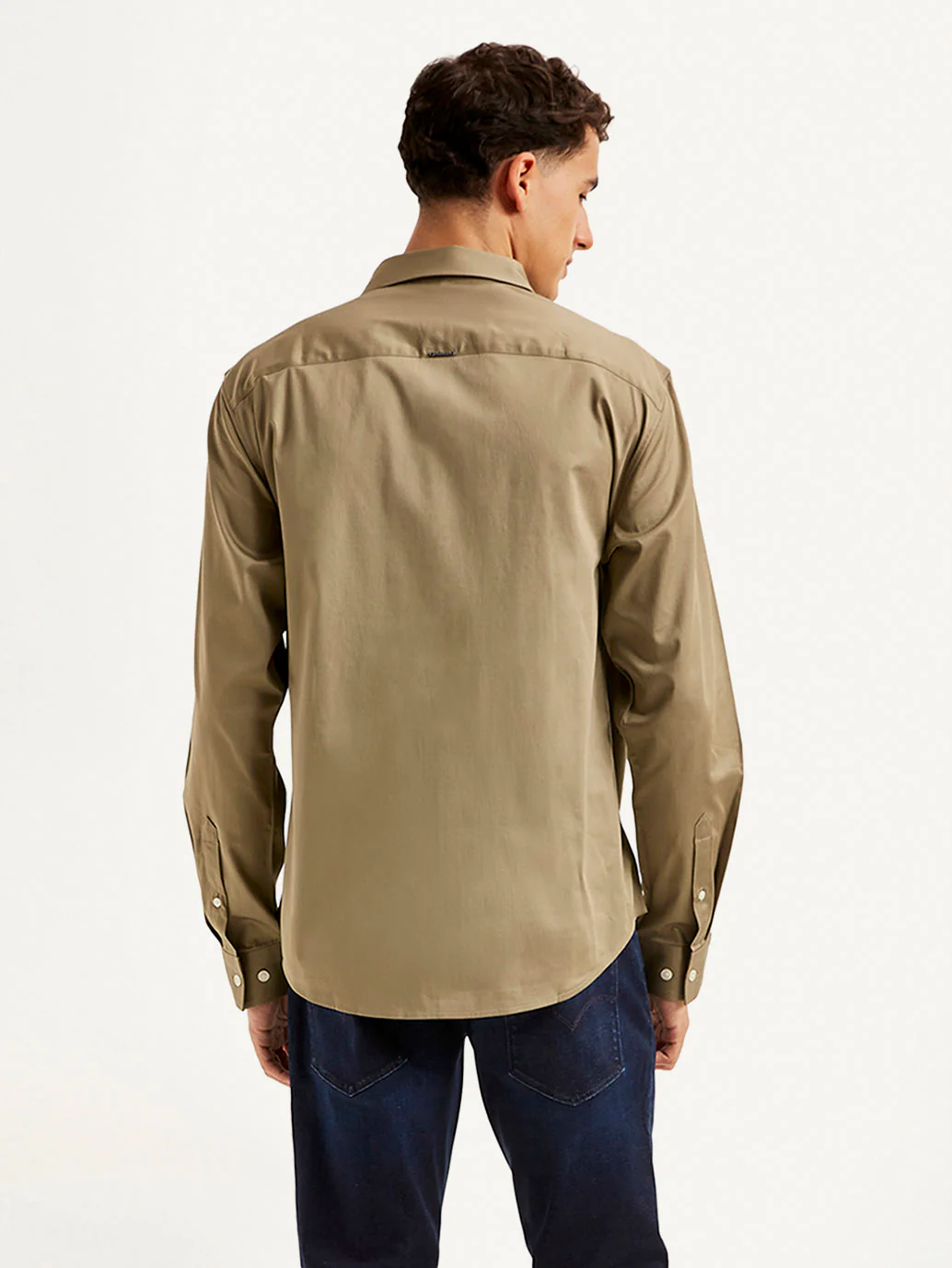 Men's Redloop Solid Slim Fit Shirt - Image 2