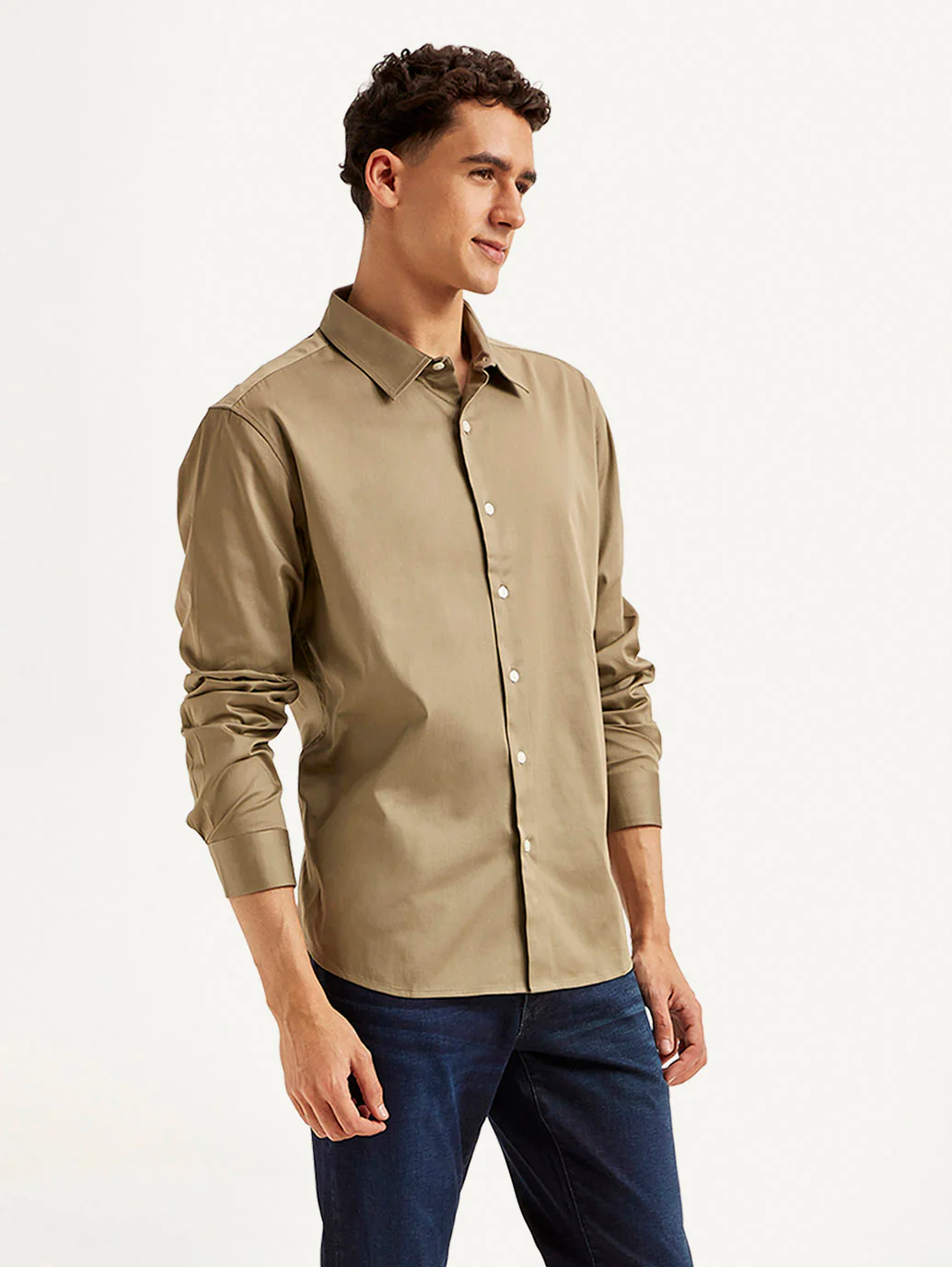 Men's Redloop Solid Slim Fit Shirt - Image 4
