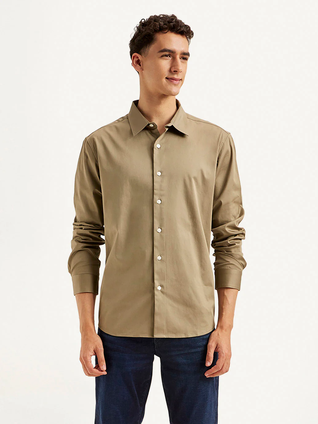 Men's Redloop Solid Slim Fit Shirt - Image 5