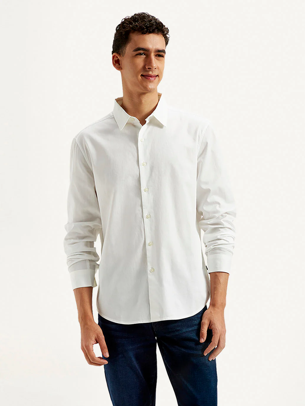 Men's Redloop Solid Slim Fit Shirt - Image 2