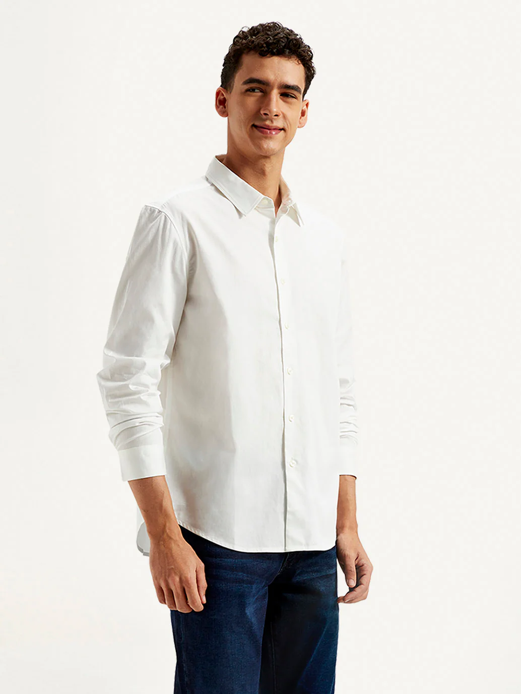 Men's Redloop Solid Slim Fit Shirt - Image 4