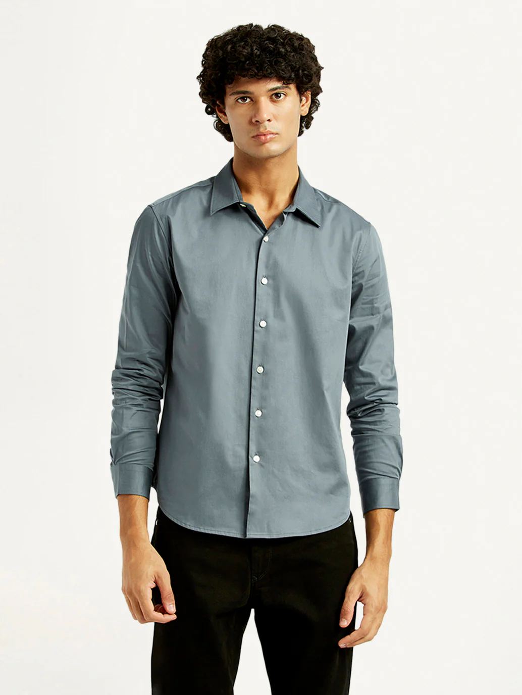 Men's Redloop Solid Slim Fit Shirt - Image 2