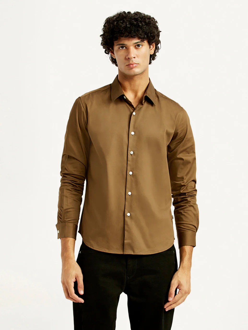 Men's Redloop Solid Slim Fit Shirt - Image 5