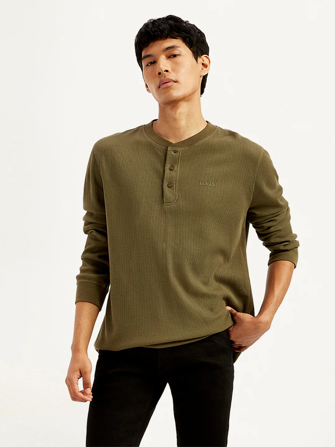 Men's Solid Slim Fit T-Shirt - Image 2