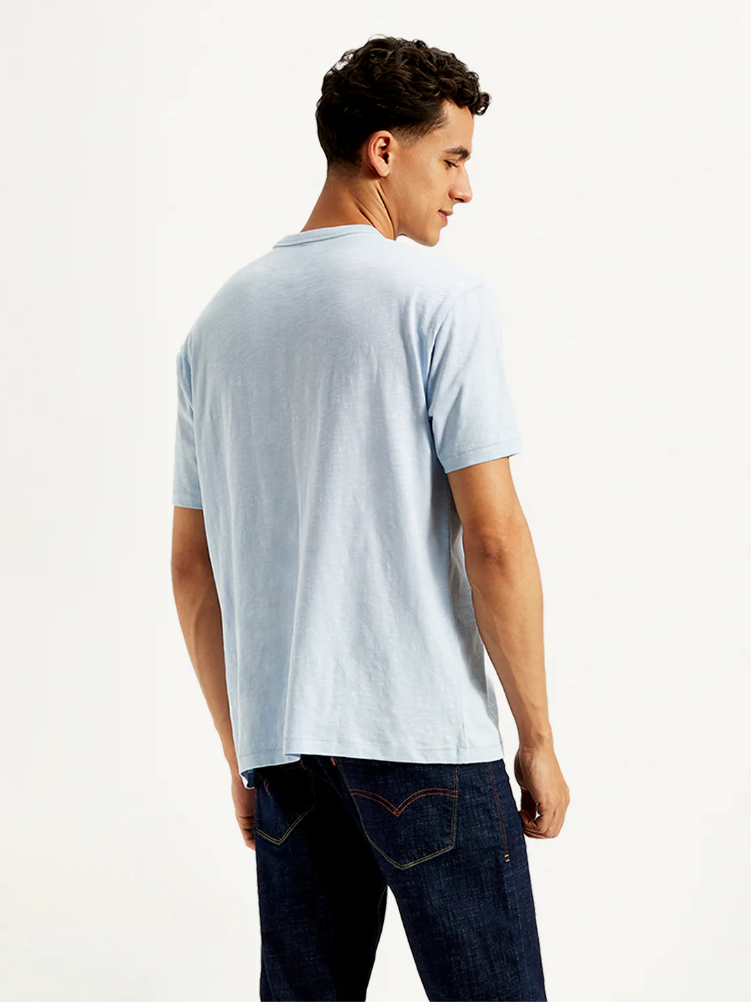 Men's Solid Slim Fit T-Shirt - Image 3
