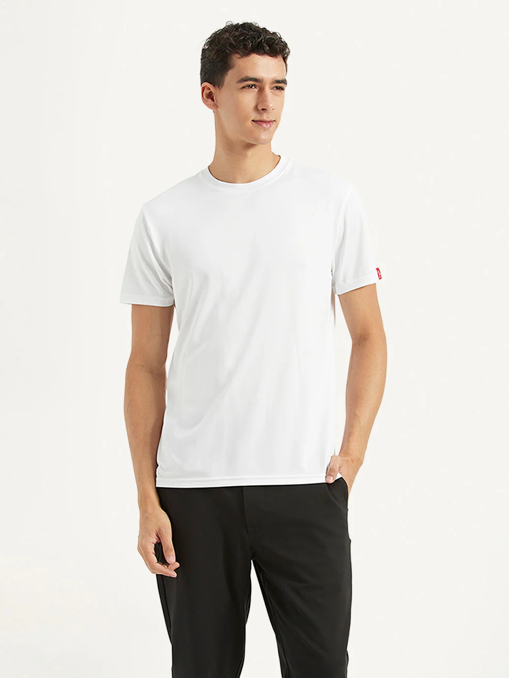 Men's Solid Slim Fit T-shirt - Image 2