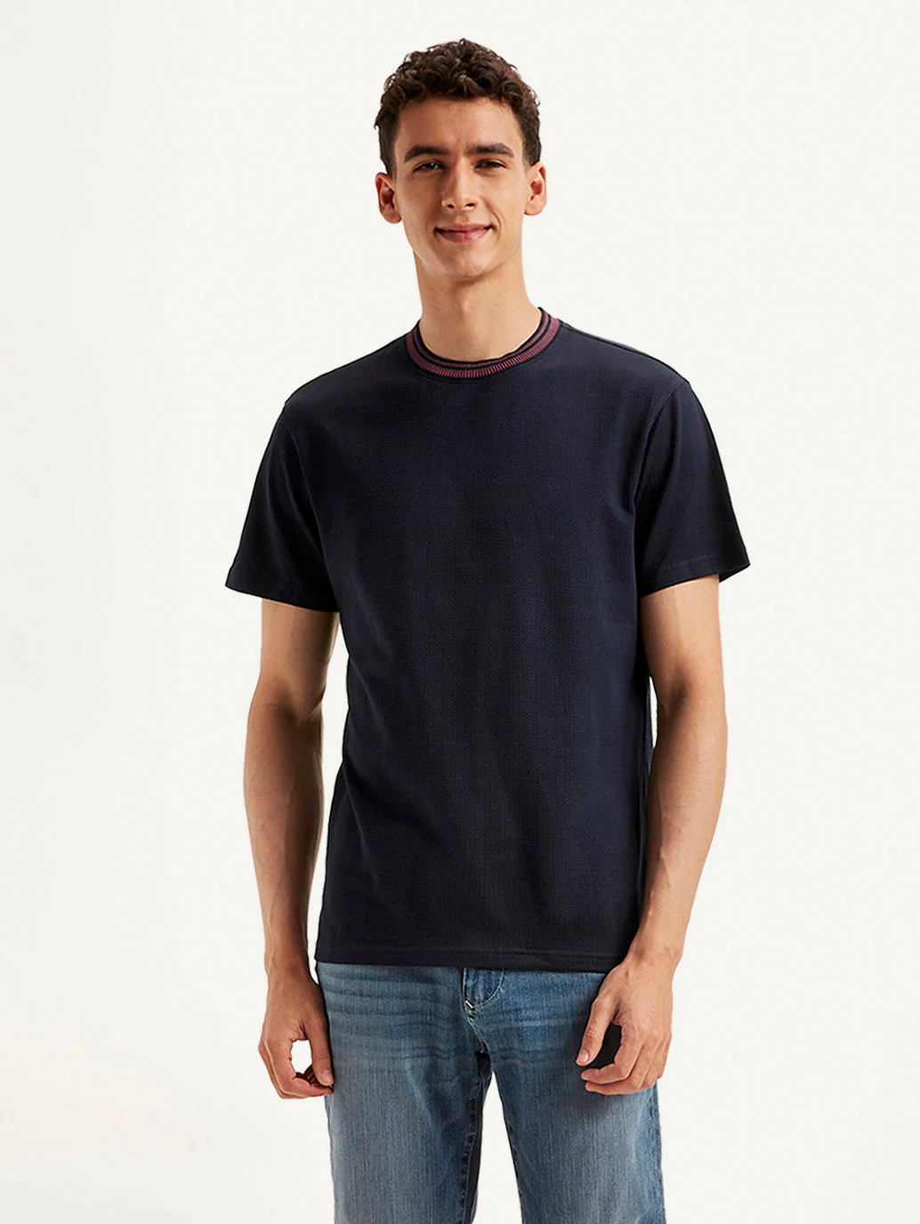 Men's Redloop Solid Slim Fit T-shirt - Image 2
