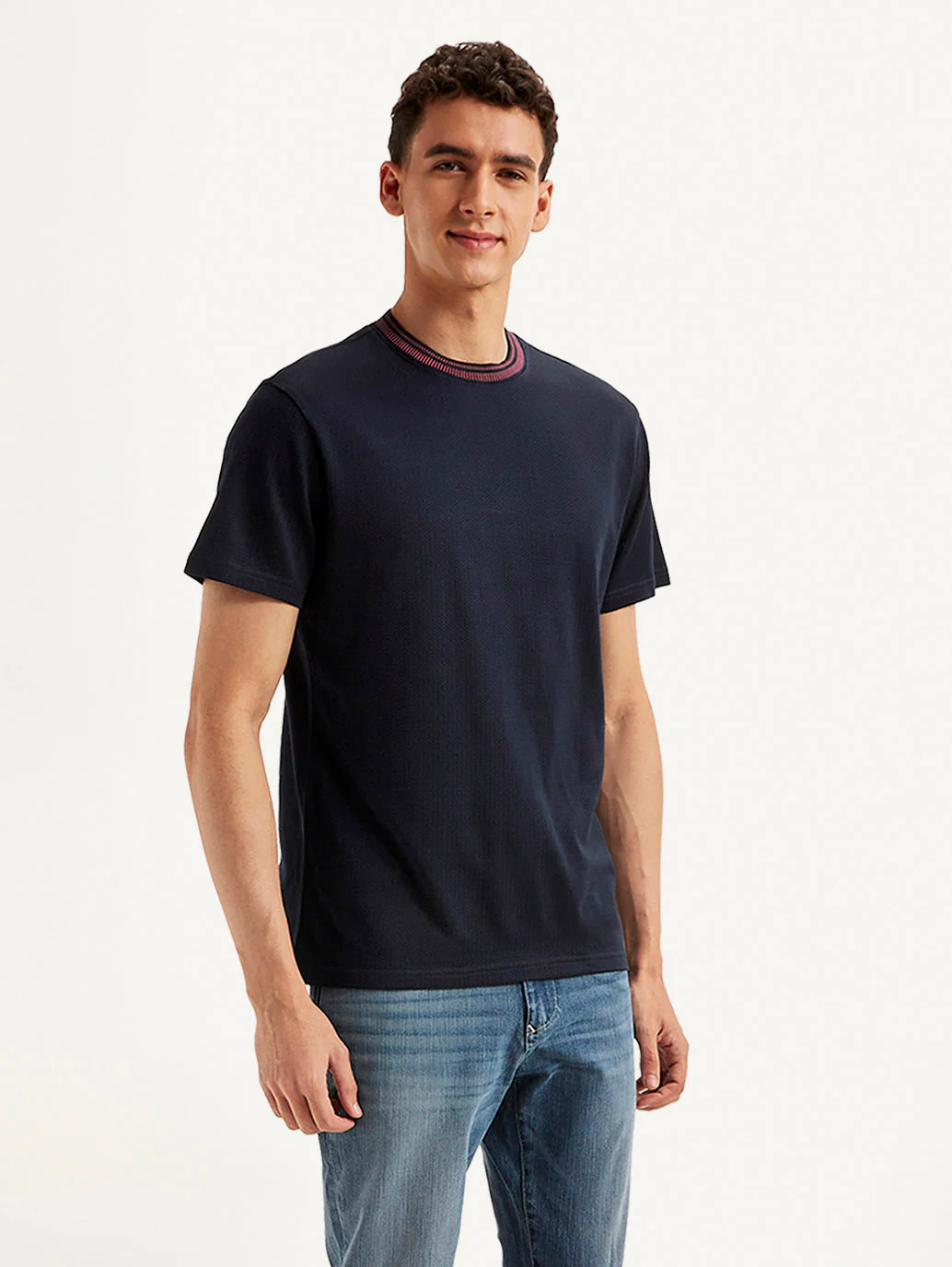 Men's Redloop Solid Slim Fit T-shirt - Image 5