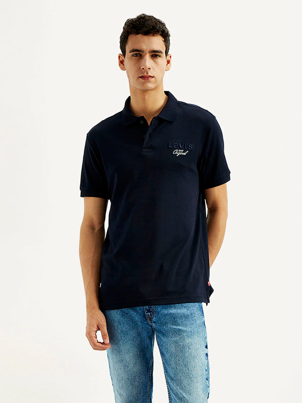 Men's Solid Slim Fit Polo T-shirt - Image 2