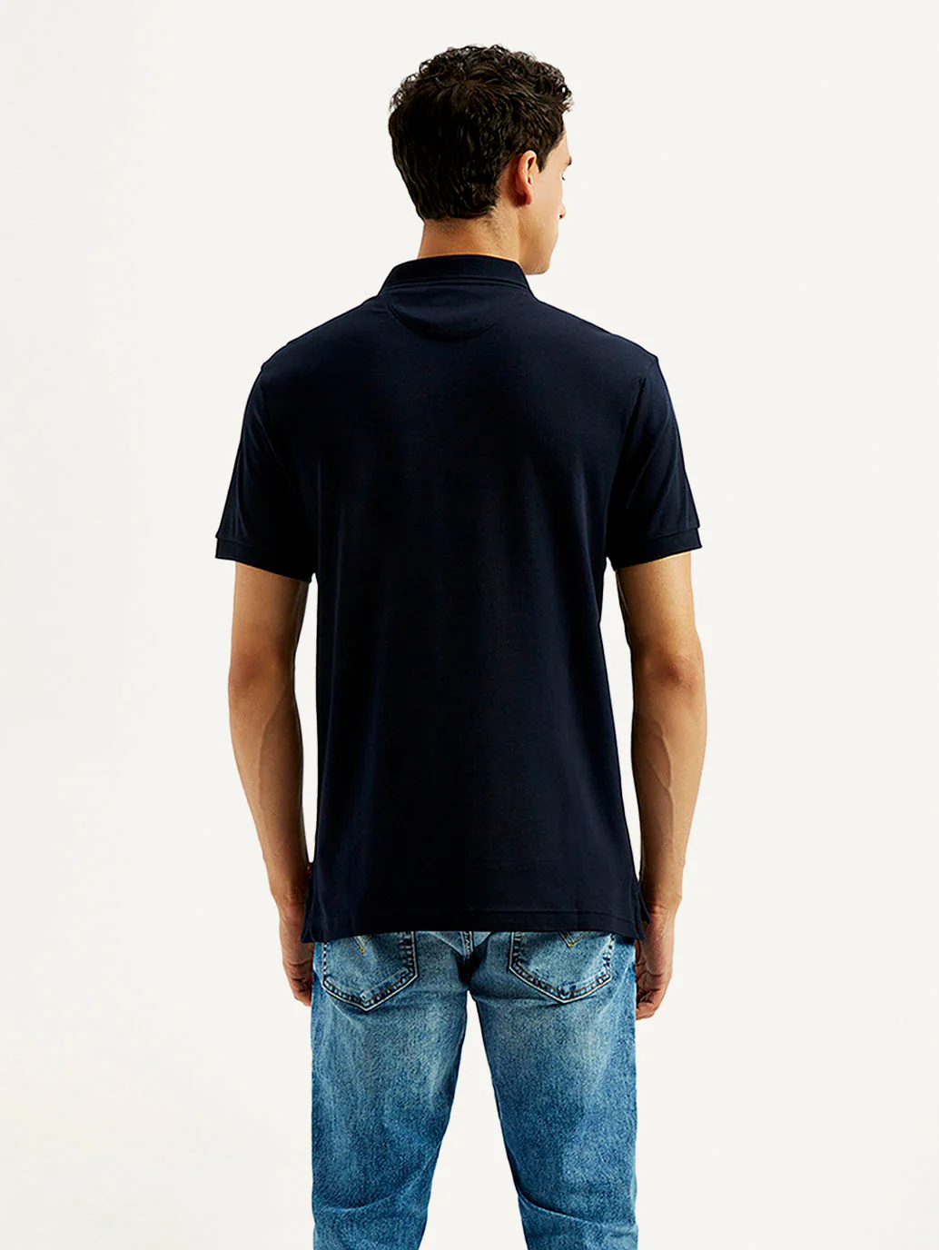 Men's Solid Slim Fit Polo T-shirt - Image 4