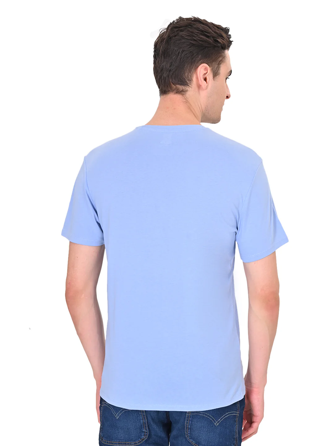 Men's Solid Slim Fit T-shirt - Image 2