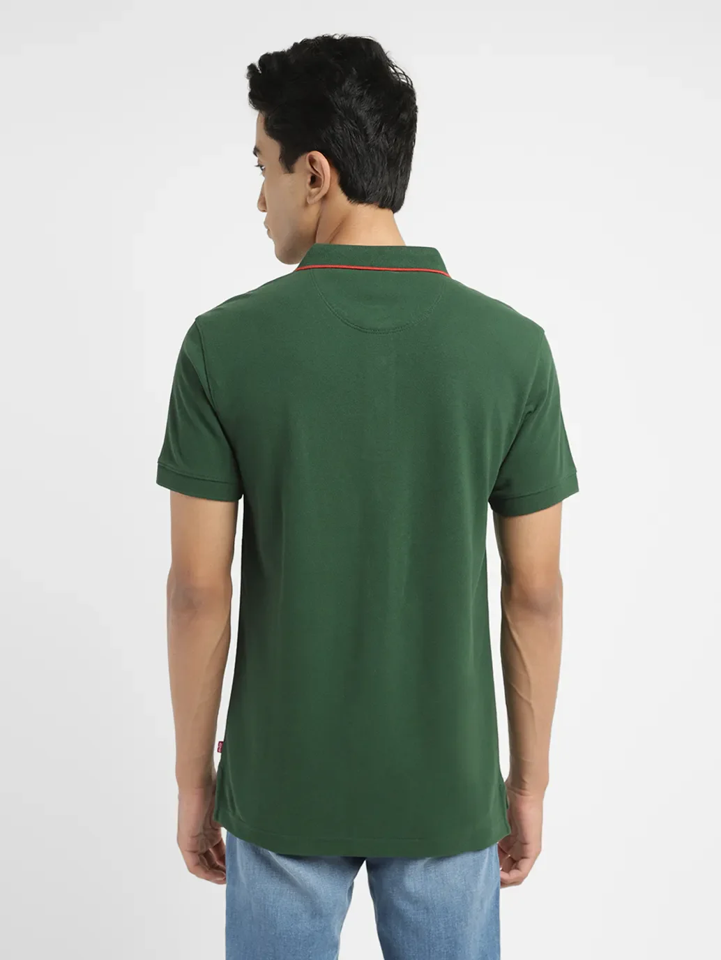 Men's Solid Slim Fit Polo T-shirt - Image 3