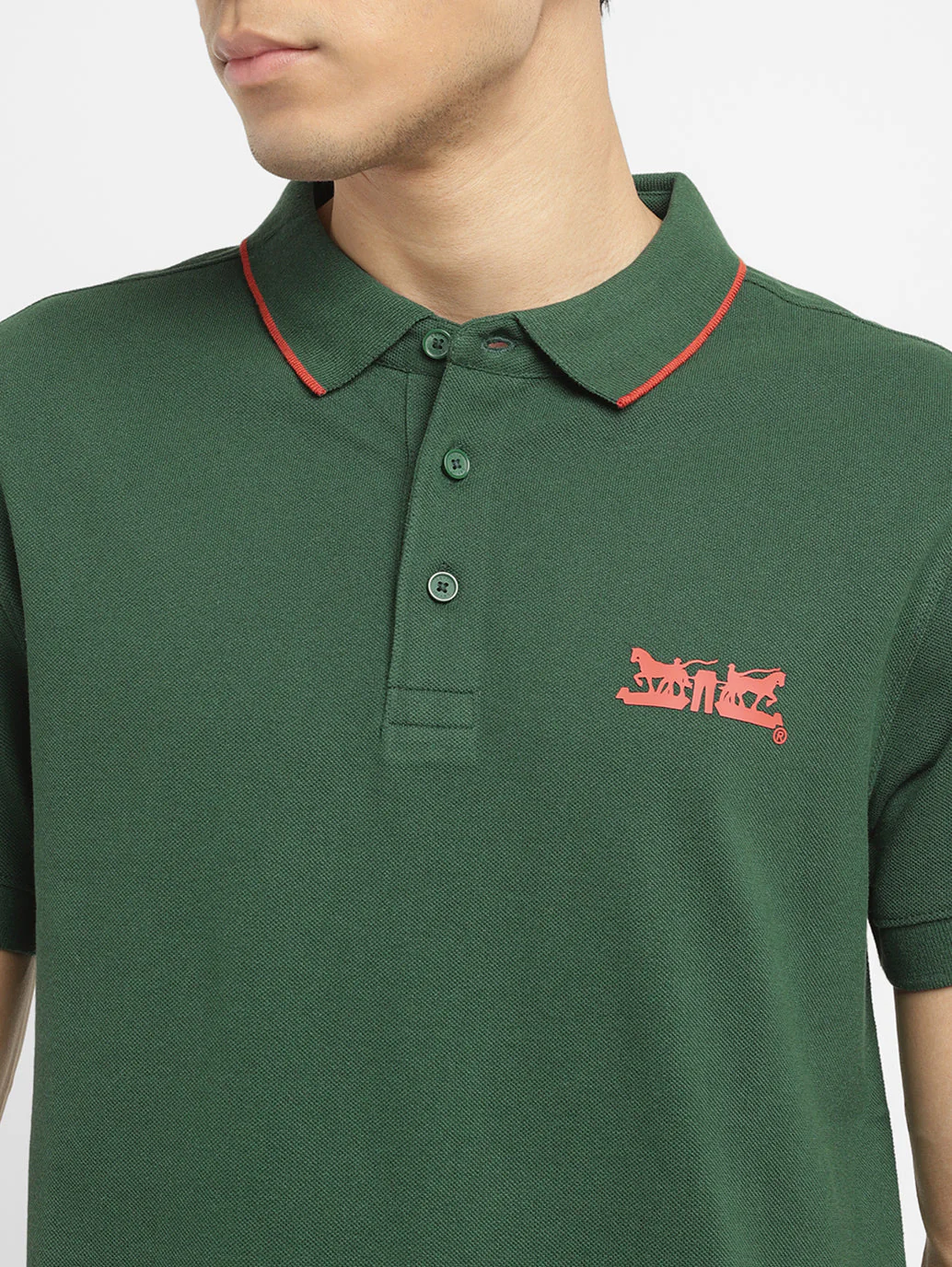 Men's Solid Slim Fit Polo T-shirt - Image 4