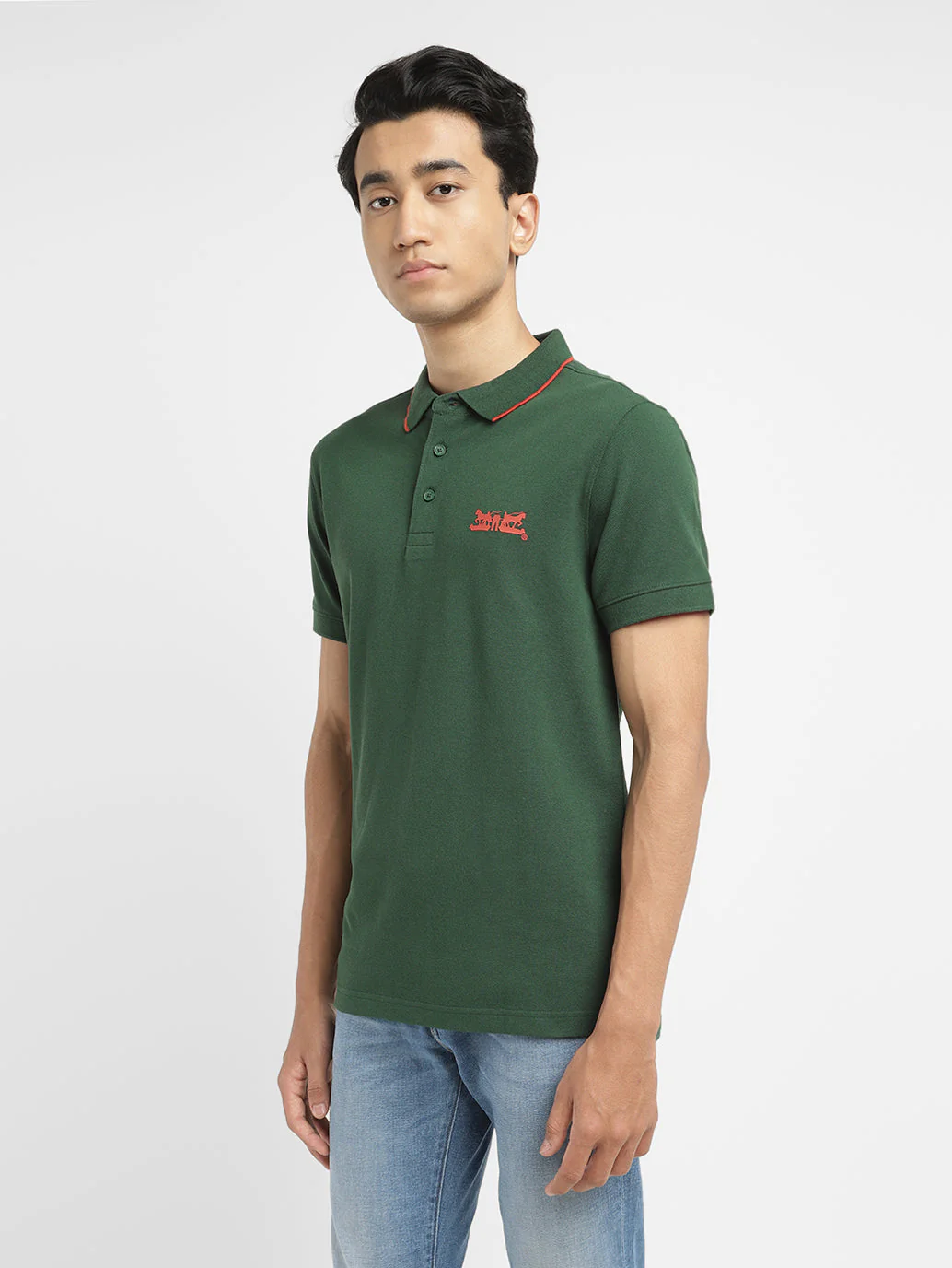Men's Solid Slim Fit Polo T-shirt - Image 5