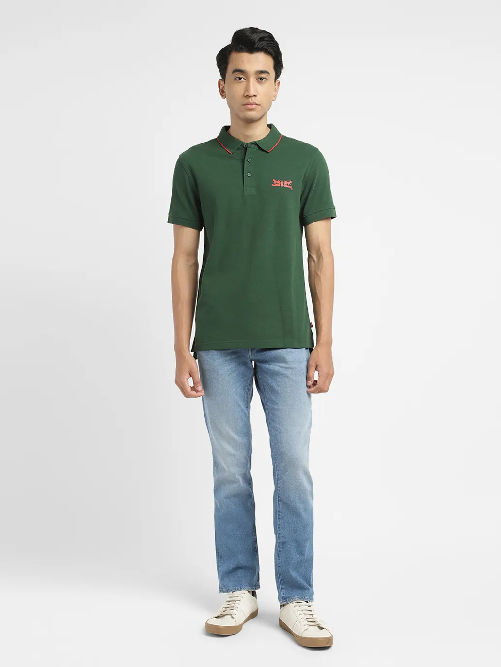 Men's Solid Slim Fit Polo T-shirt - Image 6