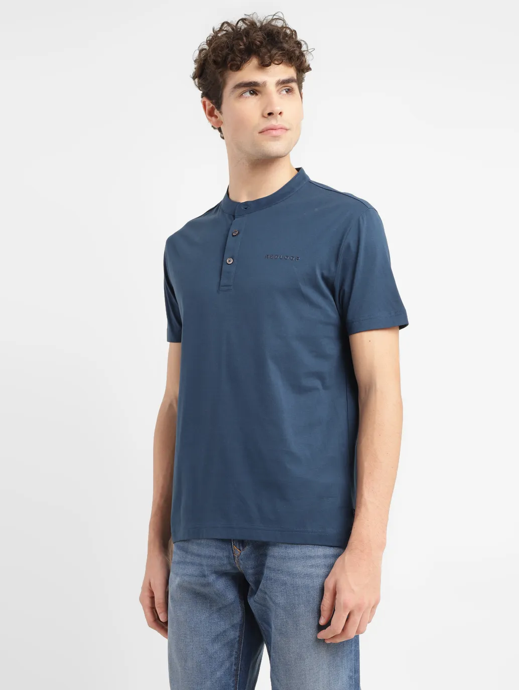 Men's Redloop Solid Slim Fit T-shirt - Image 4