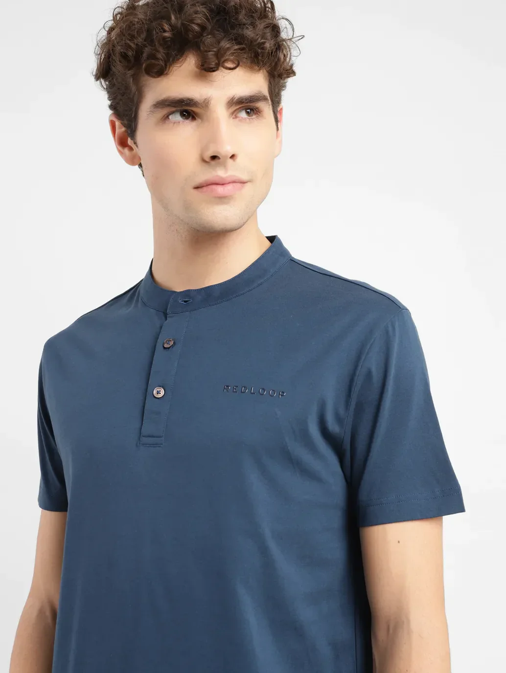 Men's Redloop Solid Slim Fit T-shirt - Image 5