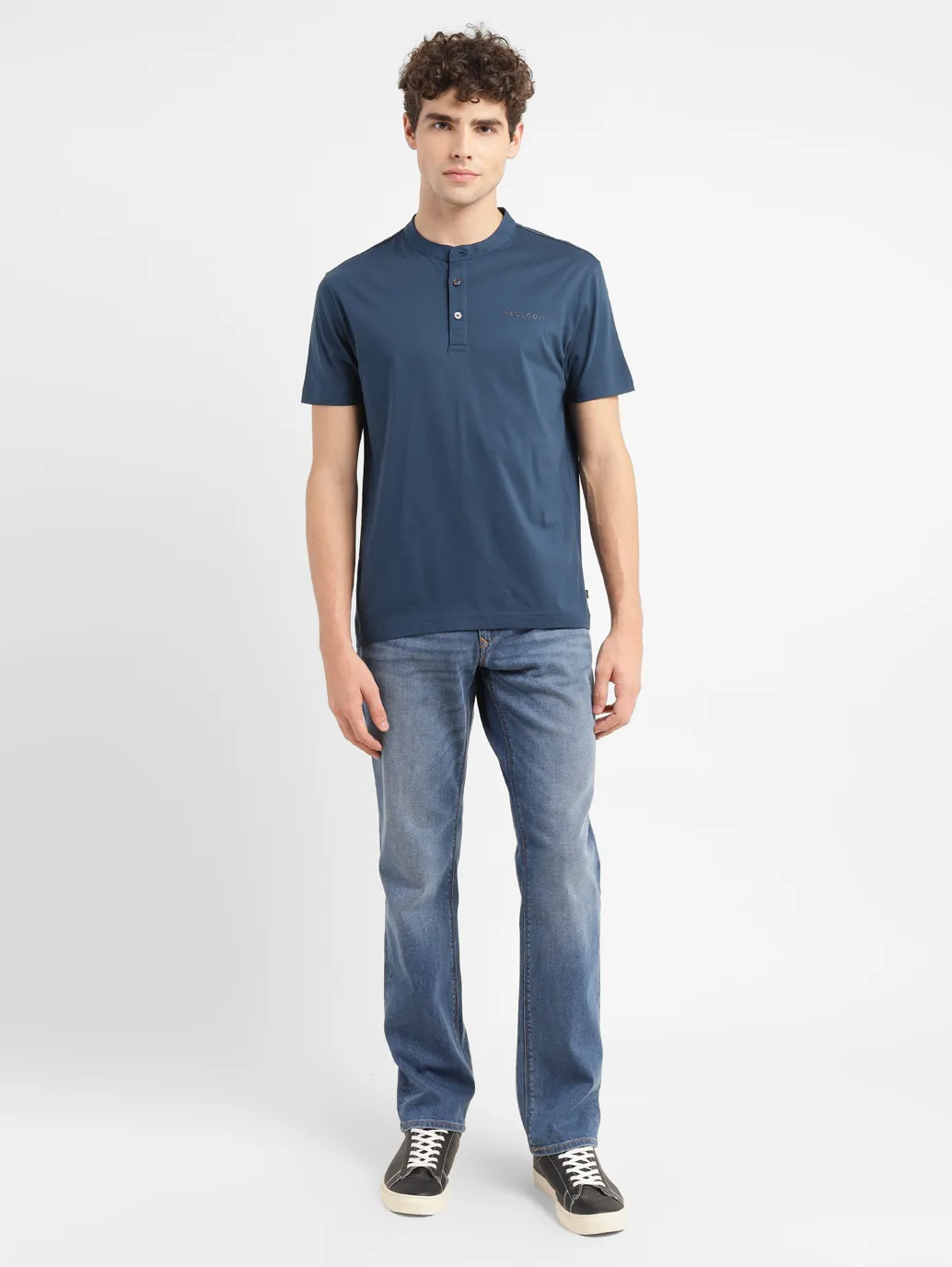Men's Redloop Solid Slim Fit T-shirt - Image 6