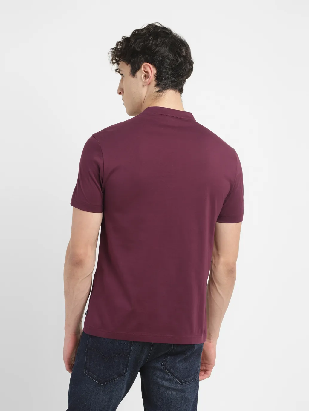 Men's Redloop Solid Slim Fit T-shirt - Image 3
