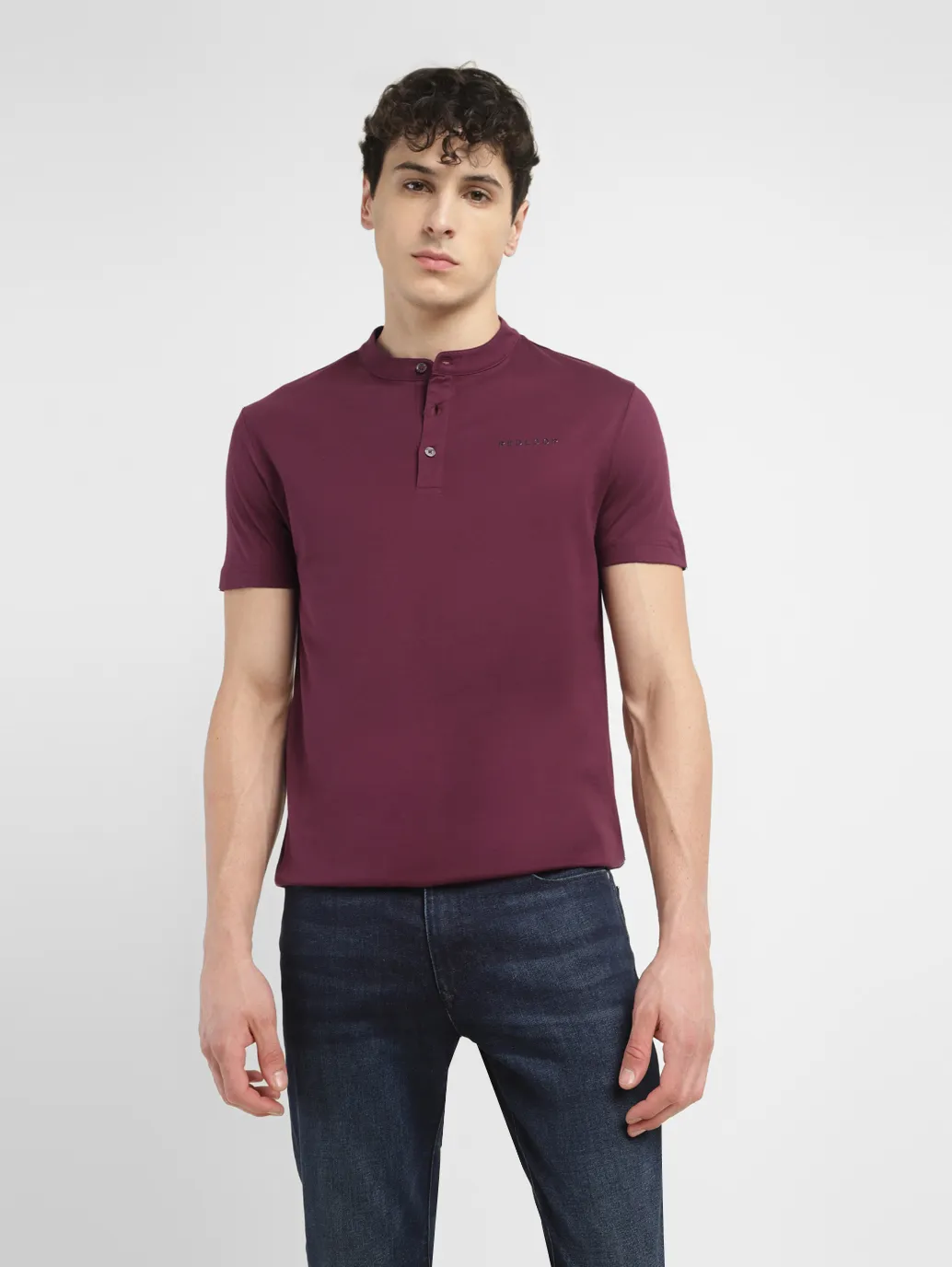 Men's Redloop Solid Slim Fit T-shirt - Image 6