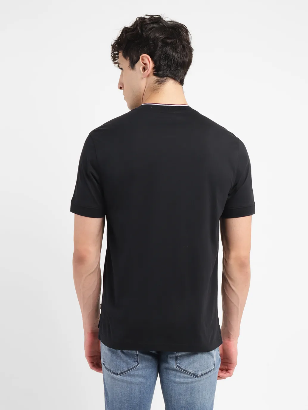 Men's Redloop Solid Slim Fit T-shirt - Image 3